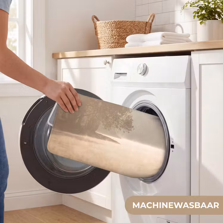 Landschap - Bos - Water - Mist - Beige Badmat klein -USP_WasbaarNL