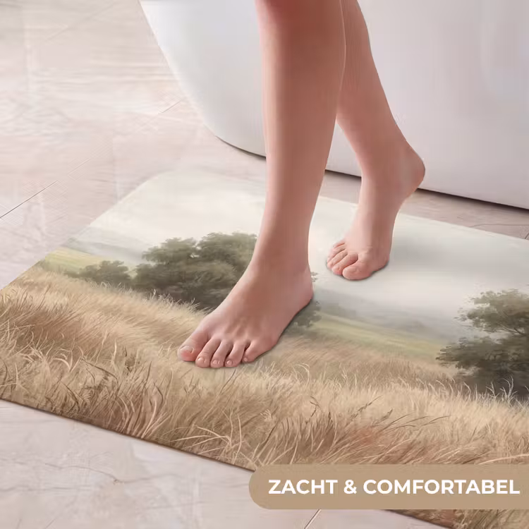 Landschap - Minimalistisch - Beige Badmat middel -USP_ZachtNL