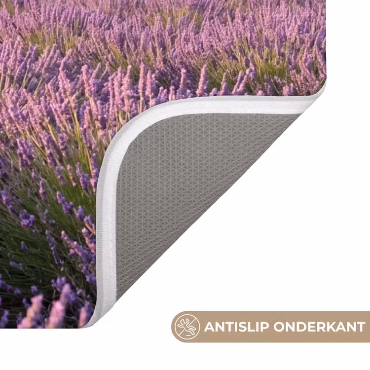 Lavendel - Landschap - Sereen - Paars Badmat klein -USP_AntislipNL