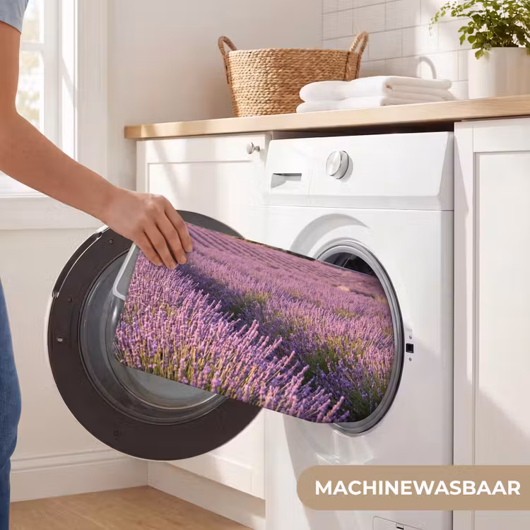 Lavendel - Landschap - Sereen - Paars Badmat klein -USP_WasbaarNL
