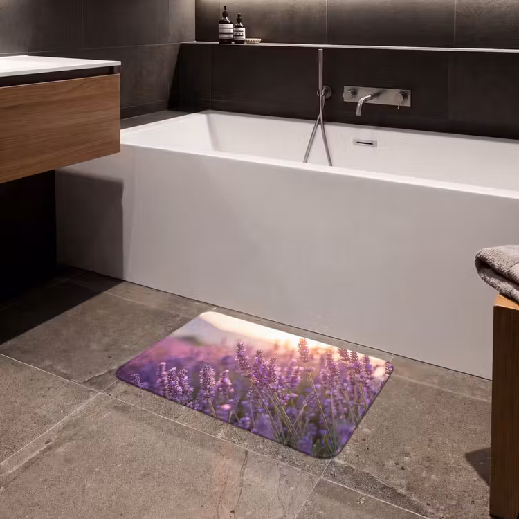 Lavendel - Paars - Zonlicht Badmat klein -sfeer3