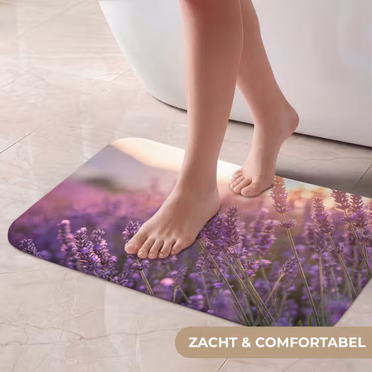 Lavendel - Paars - Zonlicht Badmat klein -USP_ZachtNL