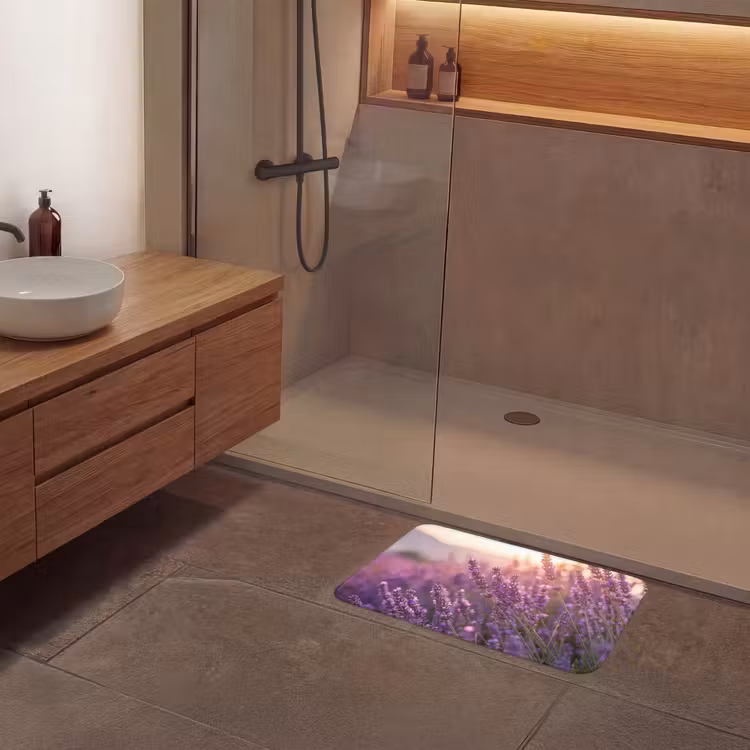 Lavendel - Paars - Zonlicht Badmat klein -sfeer2