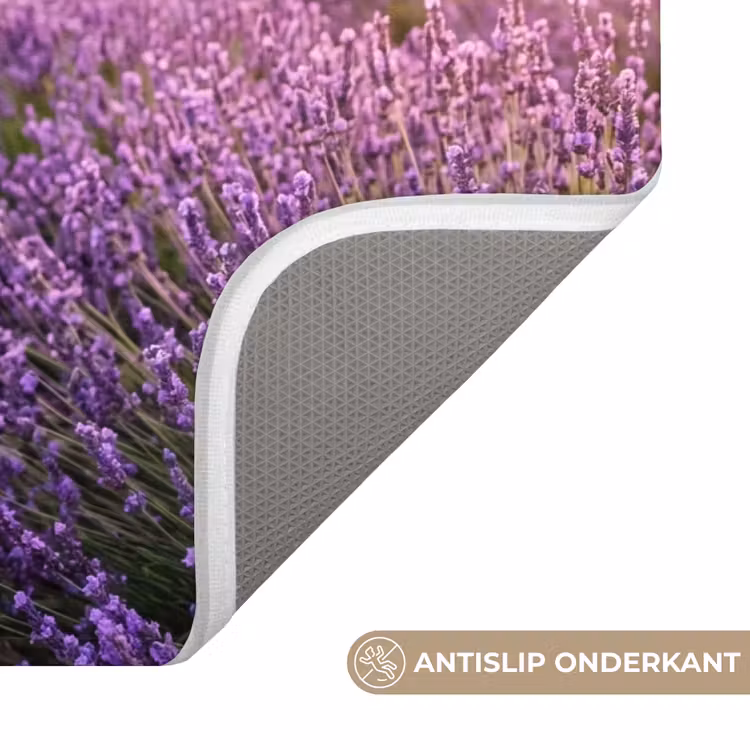 Lavendel - Veld - Natuur - Paars Badmat klein -USP_AntislipNL