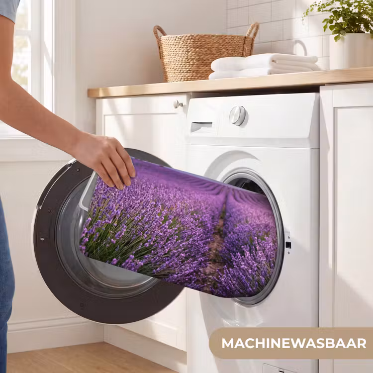 Lavendel - Veld - Natuur - Paars Badmat klein -USP_WasbaarNL