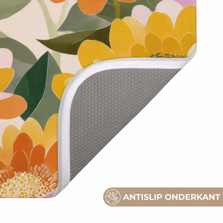 Lelies - Aquarel - Pastel Badmat klein 997 -USP_AntislipNL