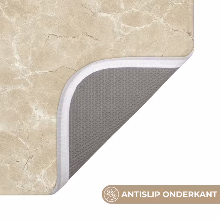 Lichtbeige - Marmer - Diffusie adering Badmat klein 997 -USP_AntislipNL