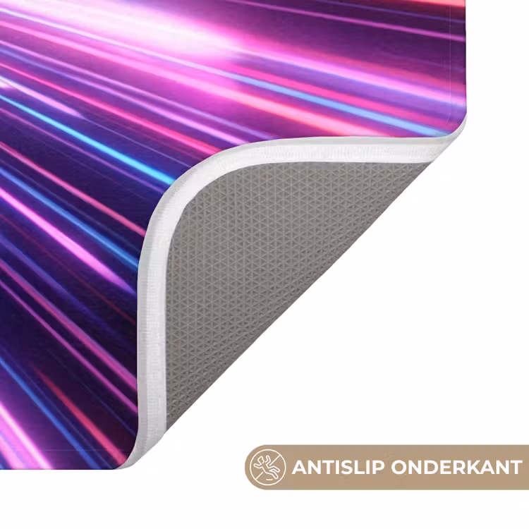 Lichtsnelheid - Ruimte - Roze - Paars Badmat klein -USP_AntislipNL