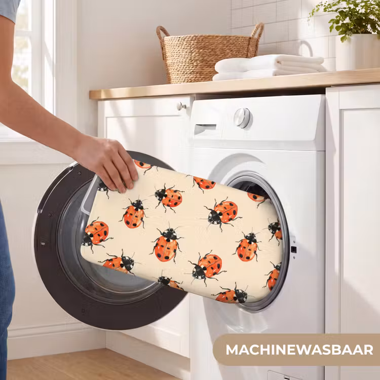 Lieveheersbeestjes - Patroon - Rood Badmat klein 997 -USP_WasbaarNL