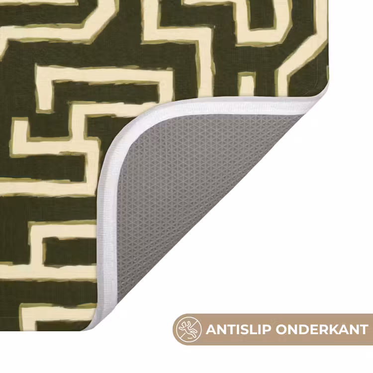 Lijnen - Abstract - Groen Badmat klein 997 -USP_AntislipNL