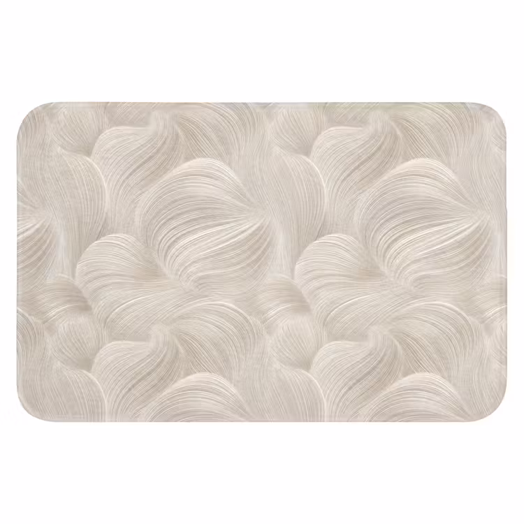 Lijnen - Waaier - Beige Badmat klein 997 -3d