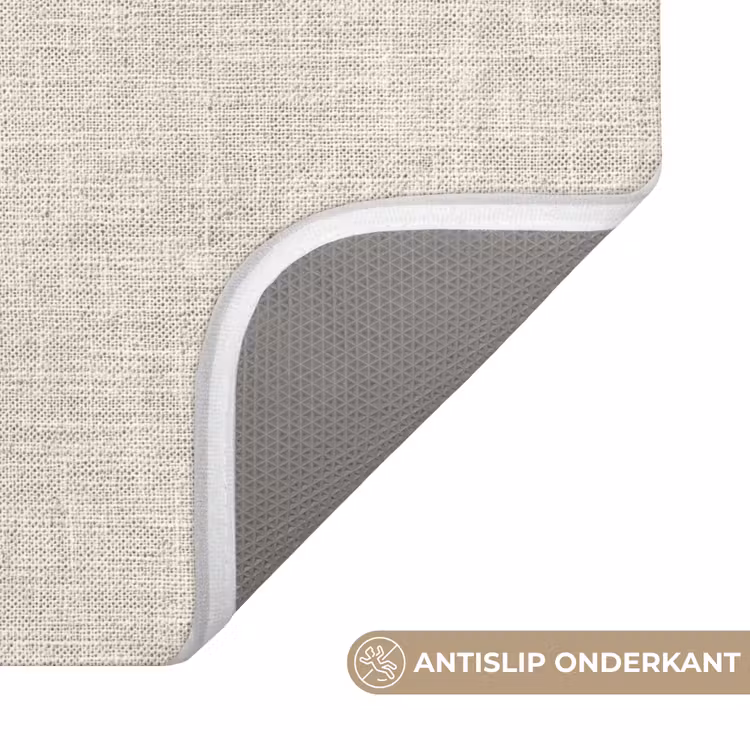 Linnen - Textuur - Beige Badmat klein 997 -USP_AntislipNL