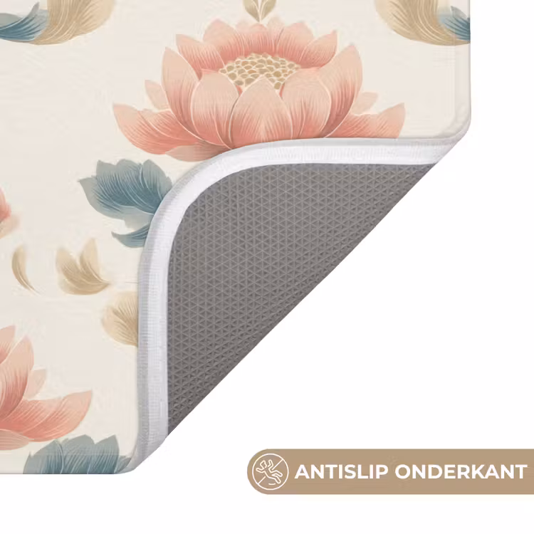 Lotus - Bloemen - Roze Badmat klein 997 -USP_AntislipNL