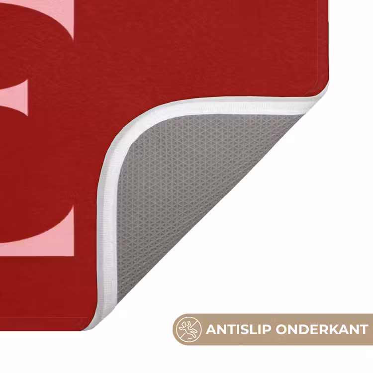 Love - Rood - Hatjes Badmat klein -USP_AntislipNL