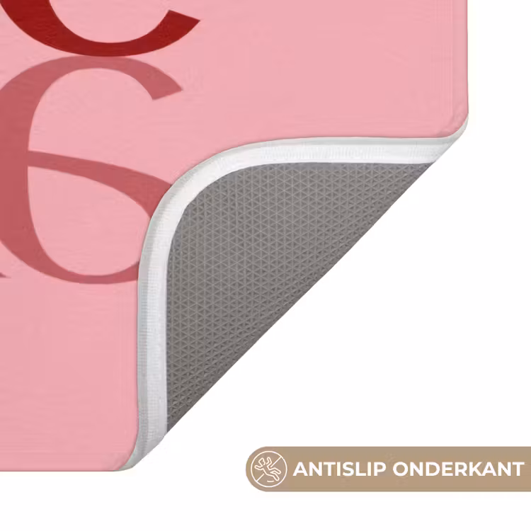 Love - Roze - Spiegeling Badmat klein -USP_AntislipNL