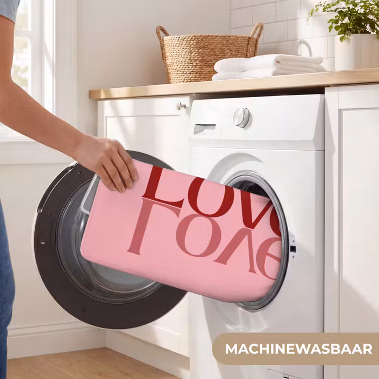 Love - Roze - Spiegeling Badmat klein -USP_WasbaarNL