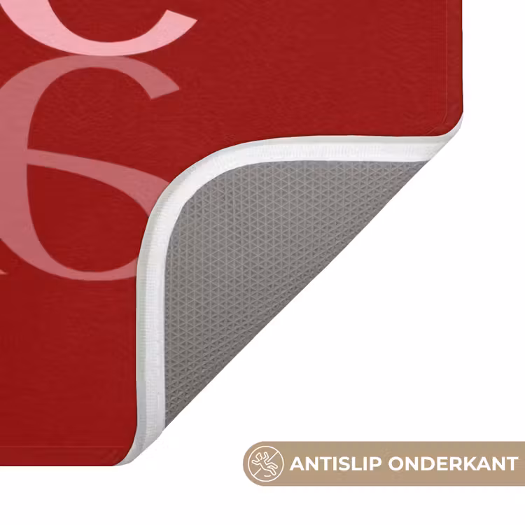 Love - Spiegeling - Rood Badmat klein -USP_AntislipNL