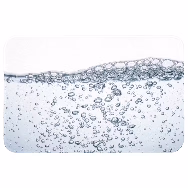 Luchtbellen - Water - Dynamisch Badmat klein -3d