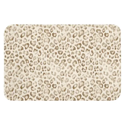 Luipaard - Klassiek - Beige Badmat klein 997 -3d
