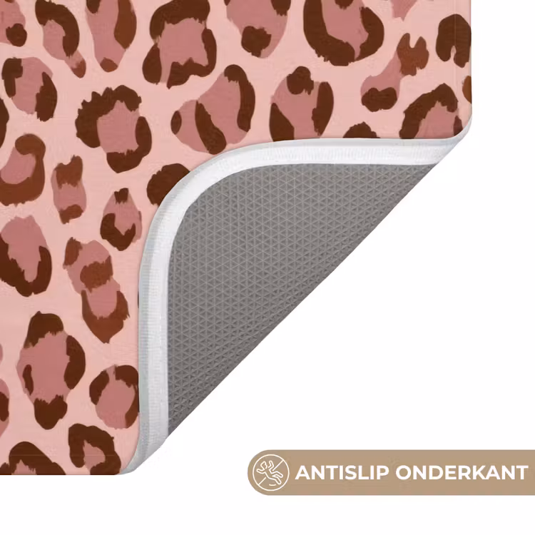 Luipaard - Patroon - Roze Badmat klein 997 -USP_AntislipNL
