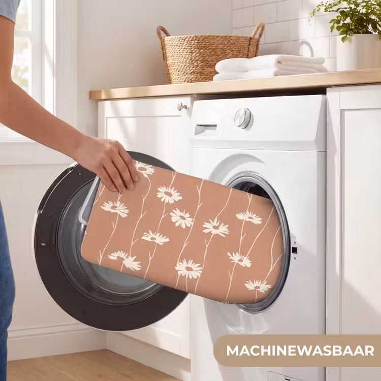 Madeliefjes - Subtiel - Terracotta Badmat klein 997 -USP_WasbaarNL