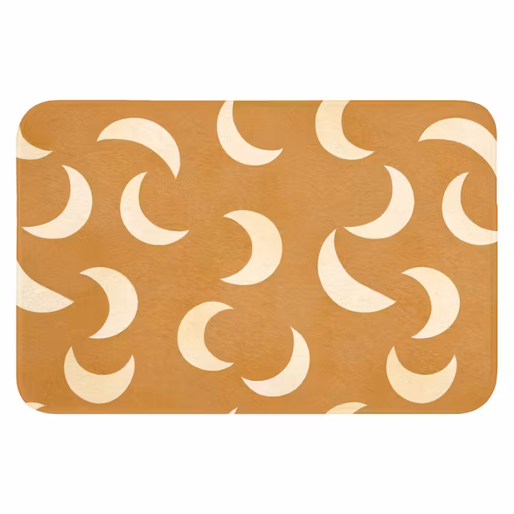 Manen - Patroon - Oker Badmat klein 997 -3d