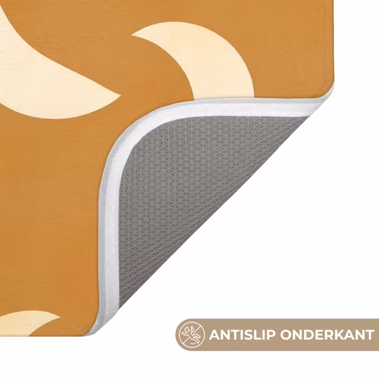 Manen - Patroon - Oker Badmat klein 997 -USP_AntislipNL
