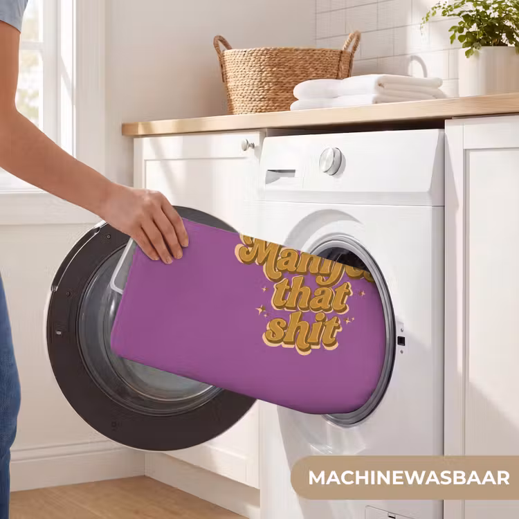 Manifest that shit - Paars - Glitter Badmat klein -USP_WasbaarNL