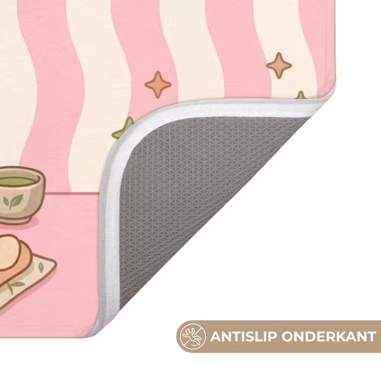 Matcha - Hond - Roze - Groen Badmat klein -USP_AntislipNL
