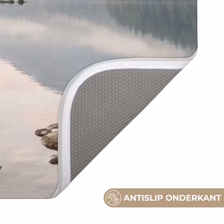 Meer - Bergen - Landschap - Groen Badmat klein -USP_AntislipNL