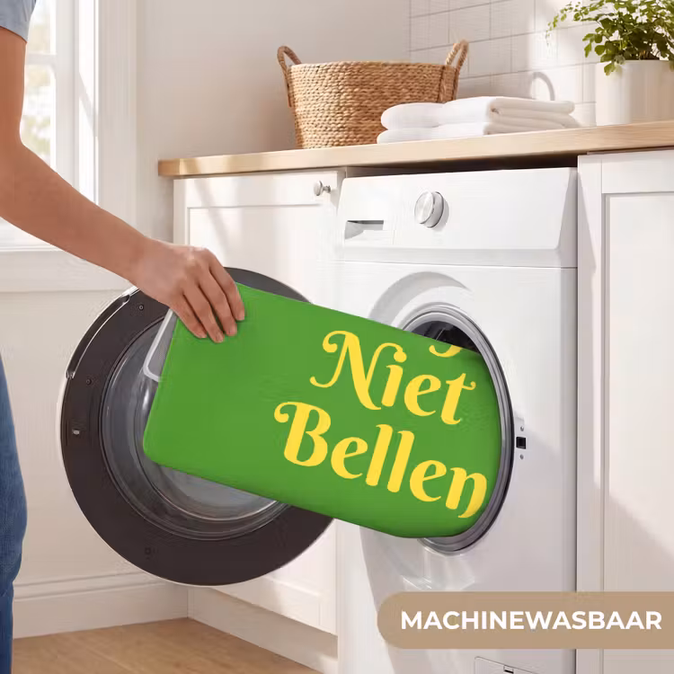 Mij niet bellen - Telefoon - Groen Badmat klein -USP_WasbaarNL