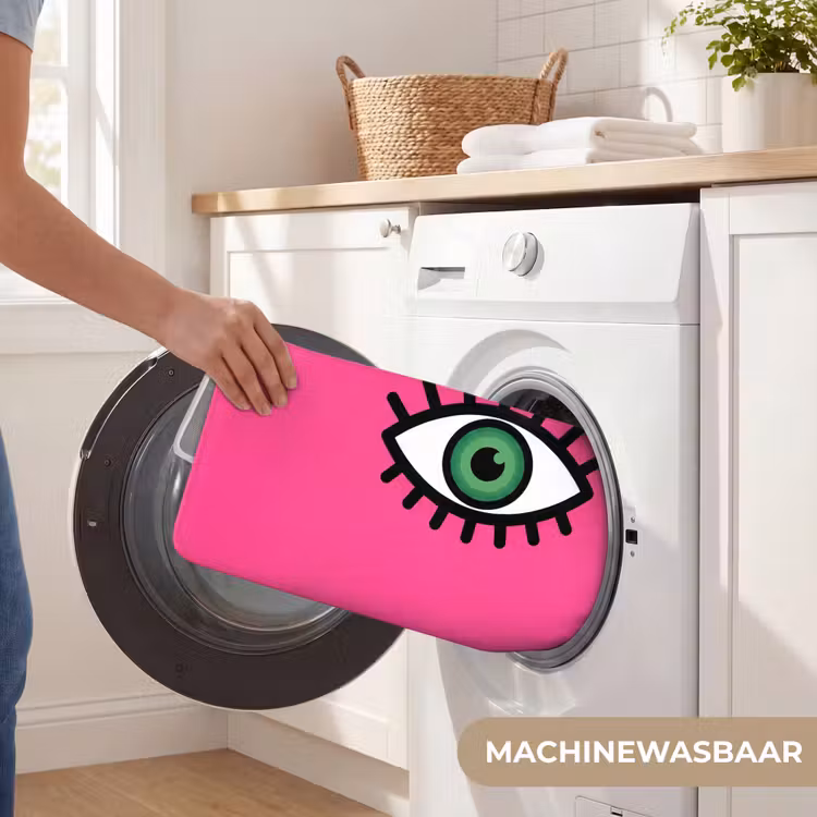 Minimalistisch - Oog - Roze Badmat klein -USP_WasbaarNL