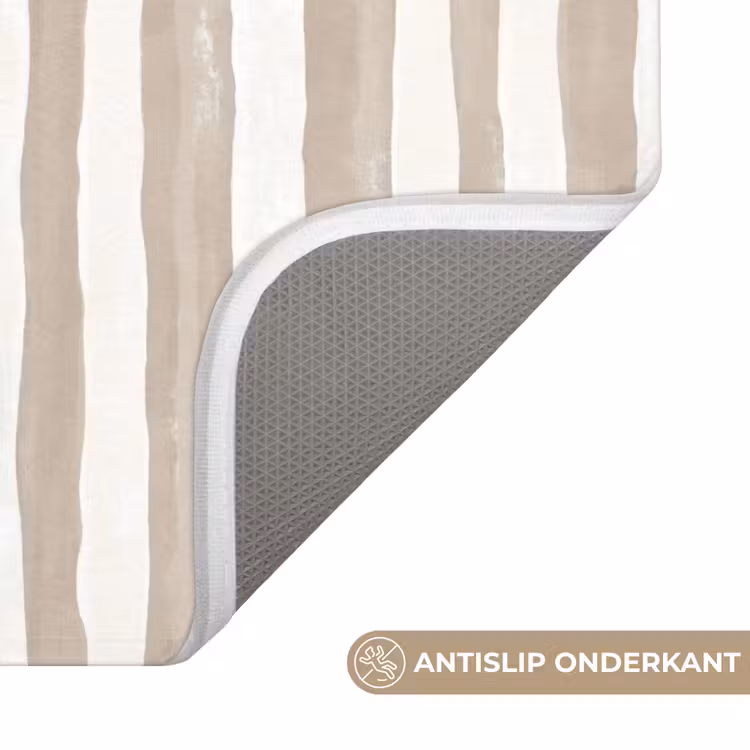 Minimalistisch - Strepen - Beige Badmat klein 997 -USP_AntislipNL