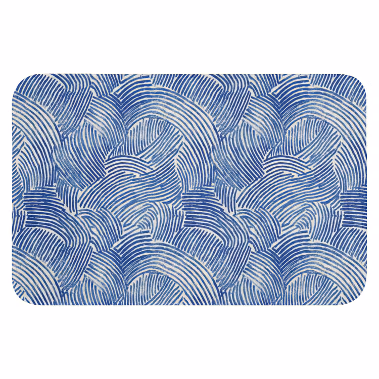 Modern - Abstract - Blauw Badmat klein 997 -3d