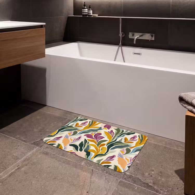 Modern - Abstract - Kleurrijk Badmat klein 997 -sfeer3