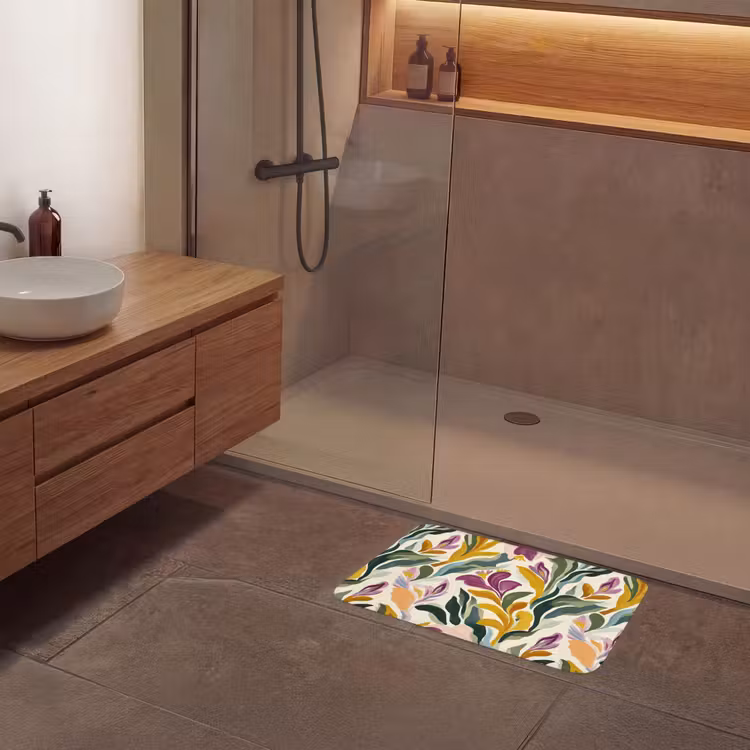 Modern - Abstract - Kleurrijk Badmat klein 997 -sfeer2