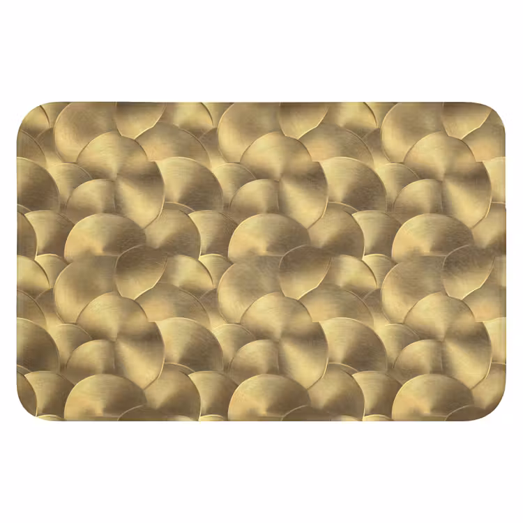 Modern - Cirkel - Goud Badmat klein 997 -3d
