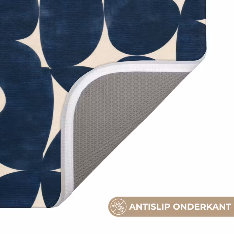 Modern - Geometrisch - Blauw Badmat klein 997 -USP_AntislipNL