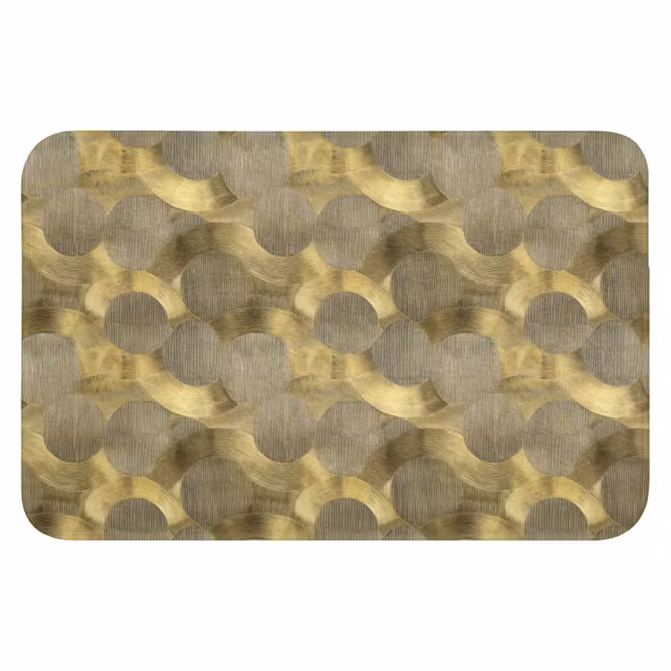 Modern - Geometrisch - Goud Badmat klein 997 -3d