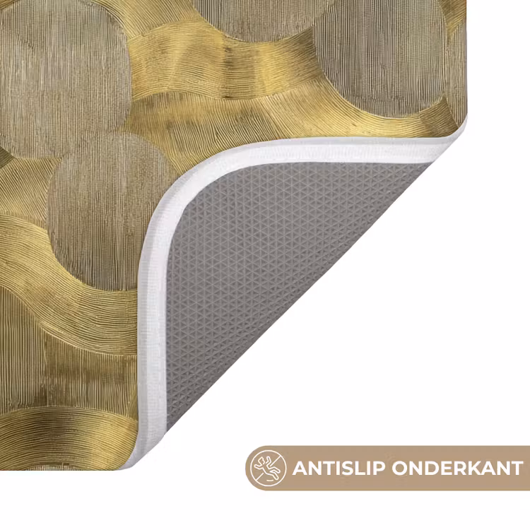 Modern - Geometrisch - Goud Badmat klein 997 -USP_AntislipNL