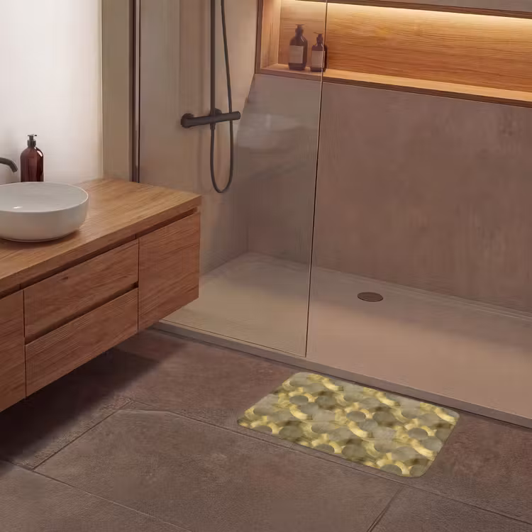 Modern - Geometrisch - Goud Badmat klein 997 -sfeer2
