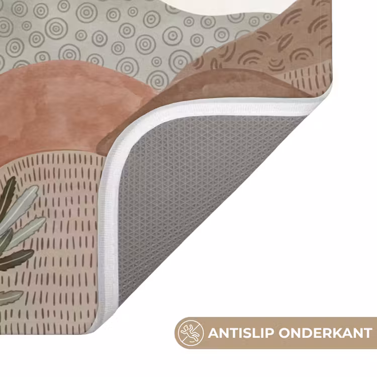 Modern - Heuvels - Terracotta Badmat klein -USP_AntislipNL