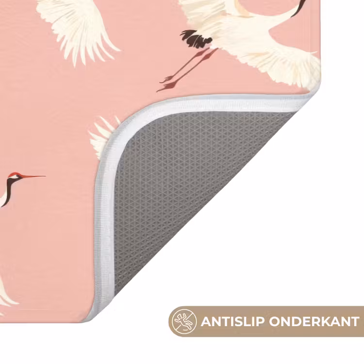 Modern - Kraanvogels - Roze Badmat klein 997 -USP_AntislipNL