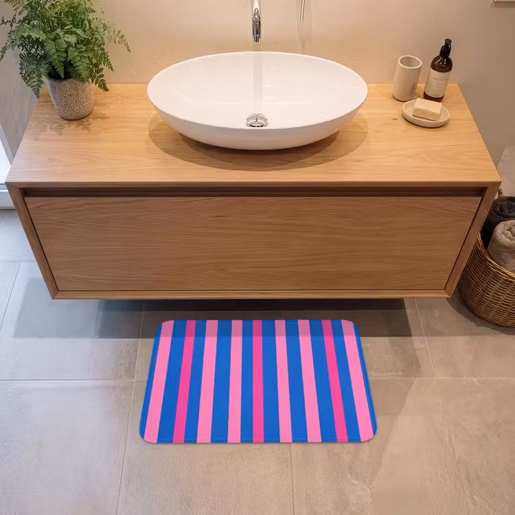 Modern - Optisch - Roze Badmat klein 997 -sfeer1