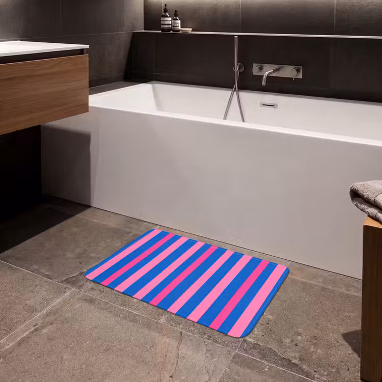 Modern - Optisch - Roze Badmat klein 997 -sfeer3