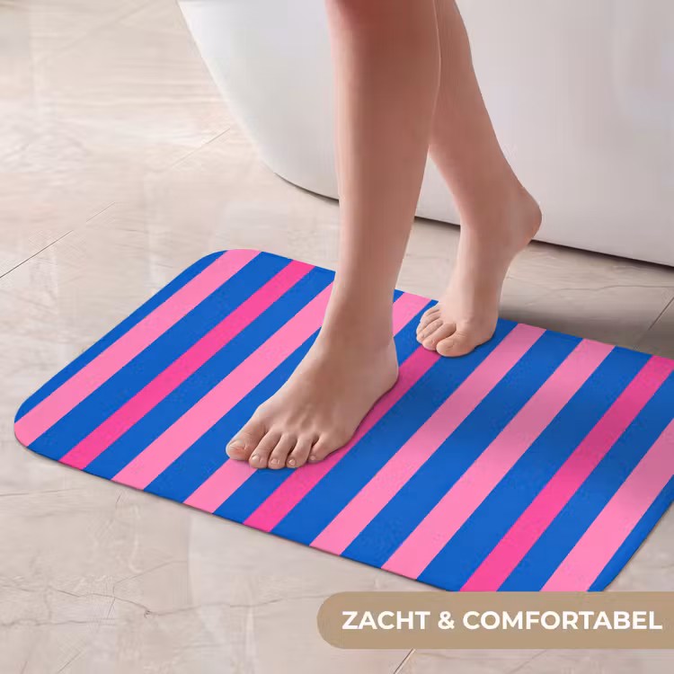 Modern - Optisch - Roze Badmat klein 997 -USP_ZachtNL