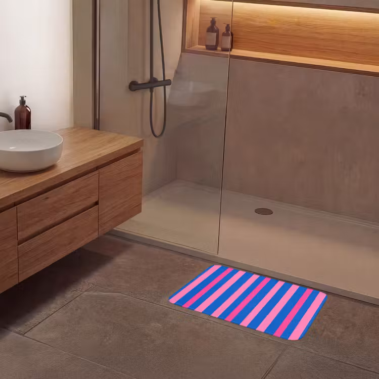 Modern - Optisch - Roze Badmat klein 997 -sfeer2