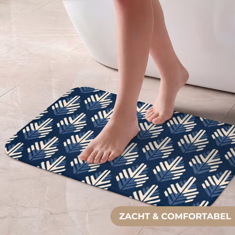 Modern - Patroon - Blauw Badmat klein 997 -USP_ZachtNL