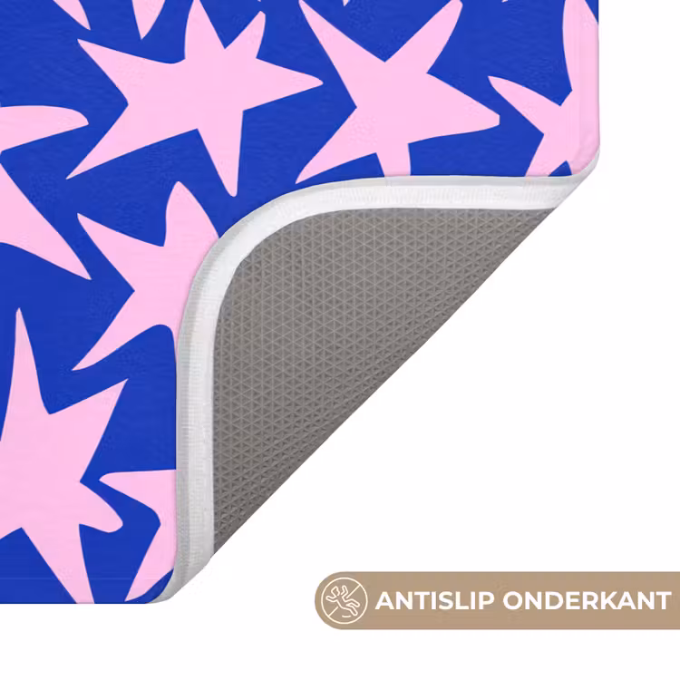 Modern - Sterren - Blauw Badmat klein 997 -USP_AntislipNL