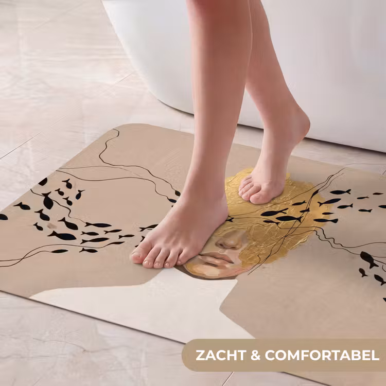 Modern - Vrouw - Goud Badmat middel -USP_ZachtNL